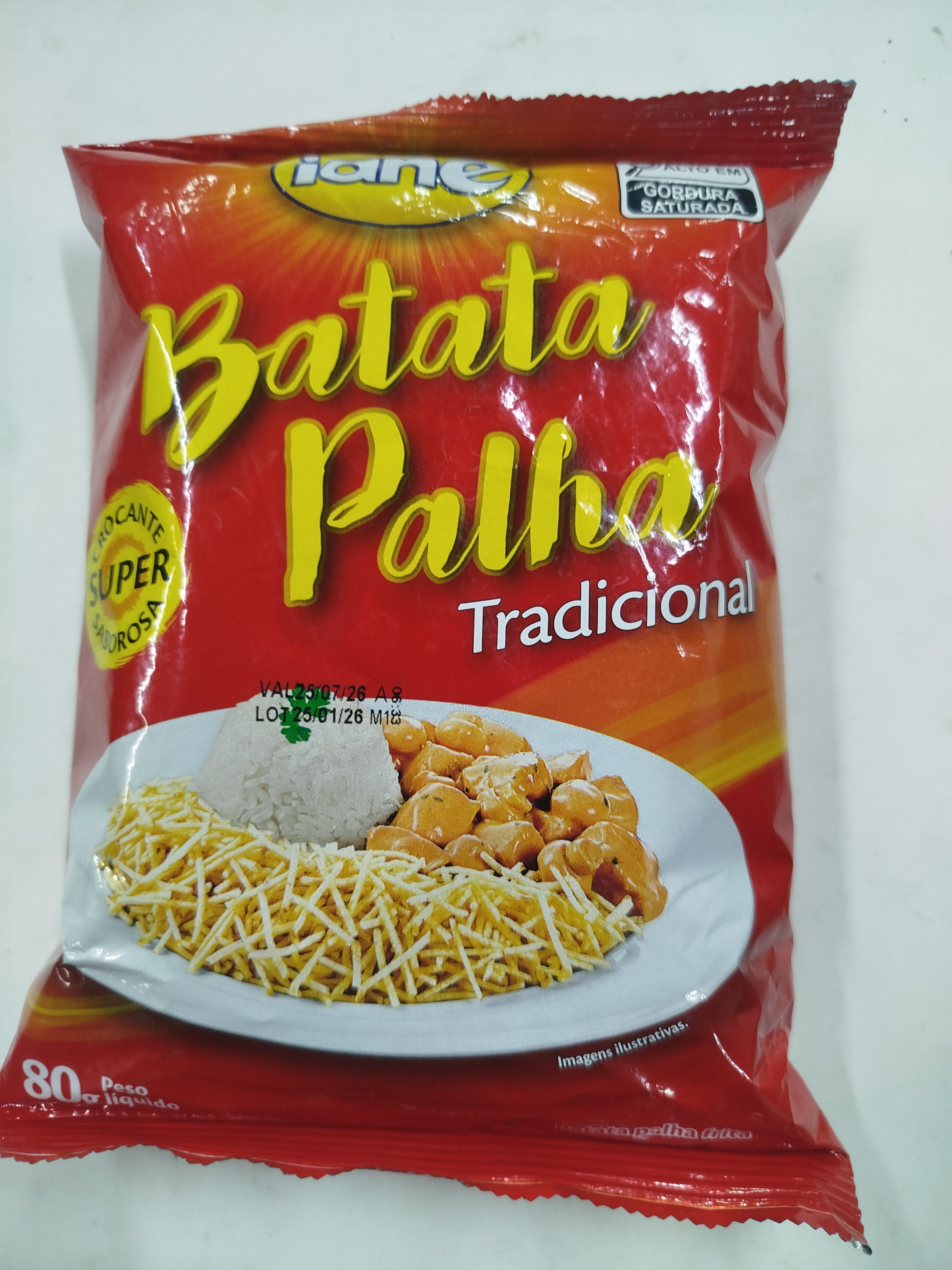 Batata palha tradicional Iane 80g