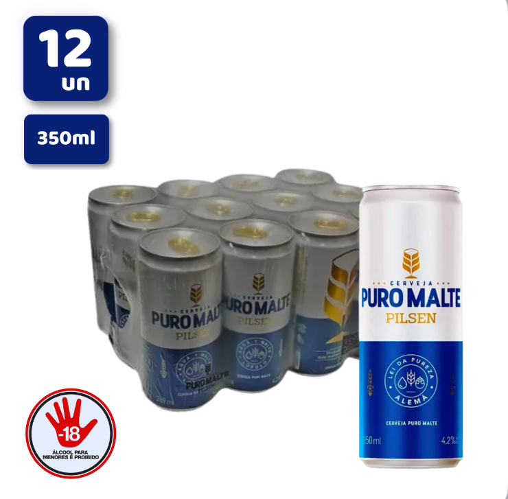 Puro malte caixa c 12 unds