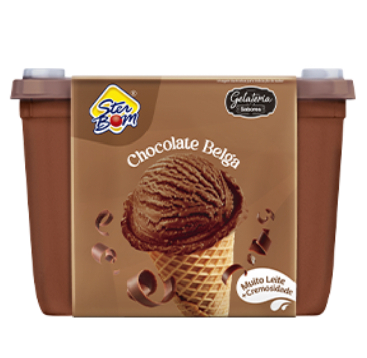 Sorvete chocolate belga 1,5L