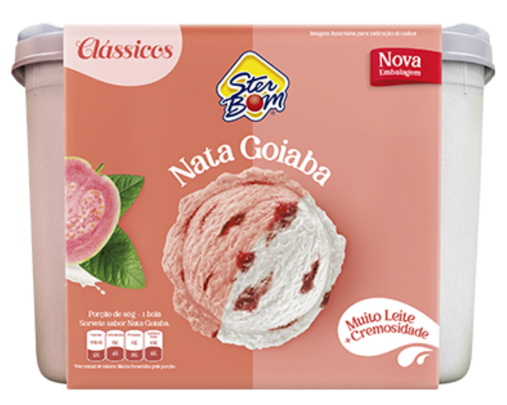Sorvete nata goiaba 2L