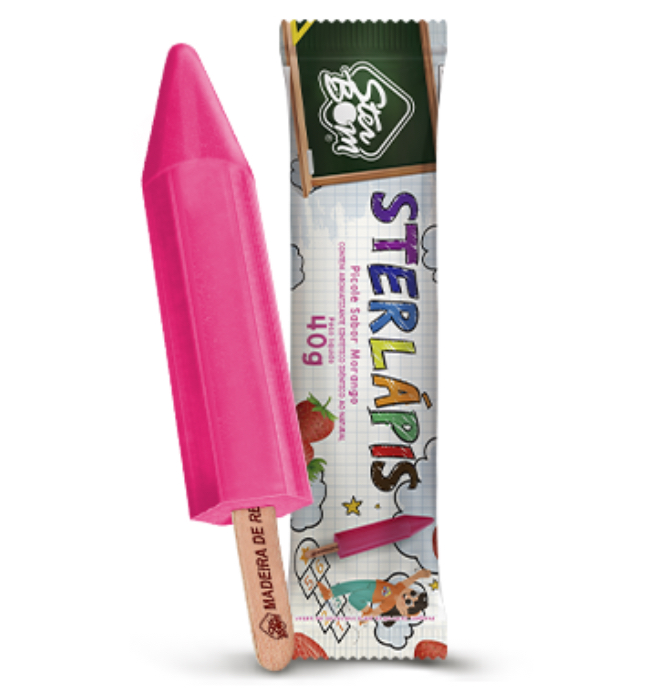 Picolé Sterlapis morango