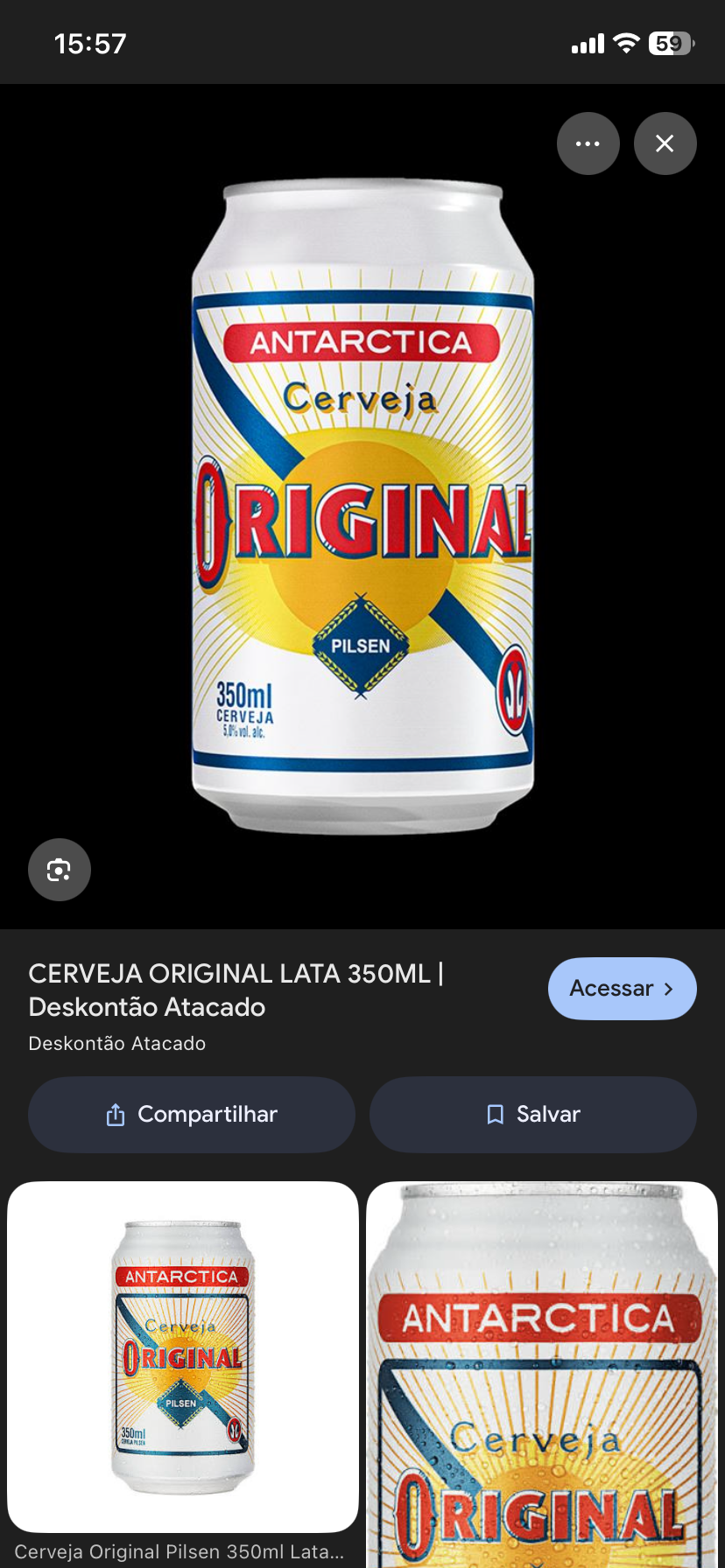 Cerveja original 350ml