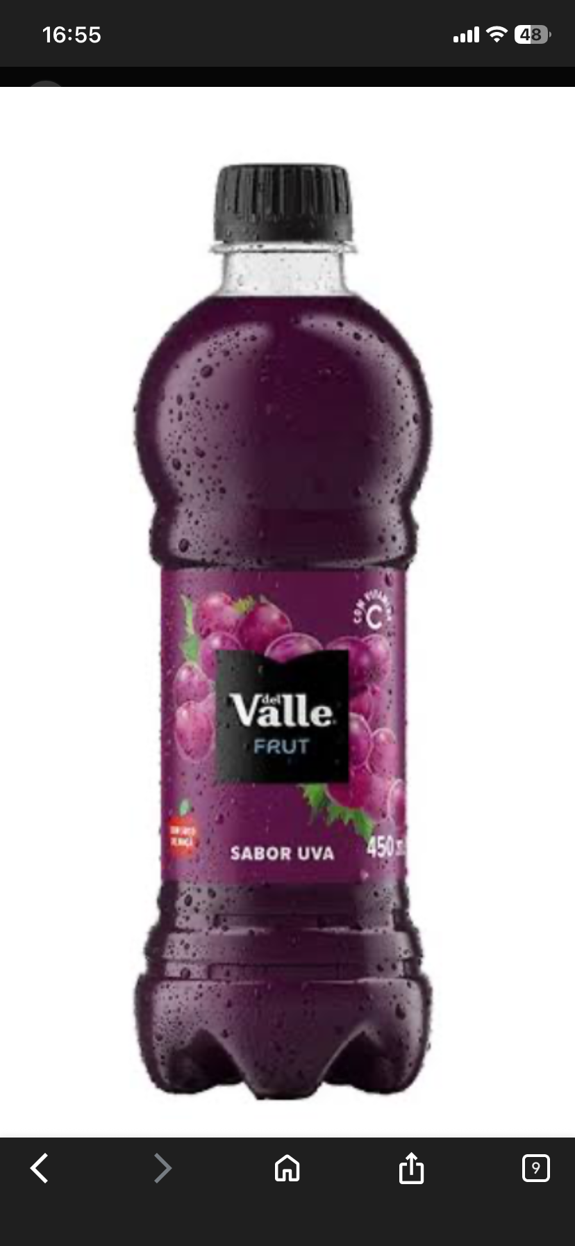 Del Valle sabor uva 450ml
