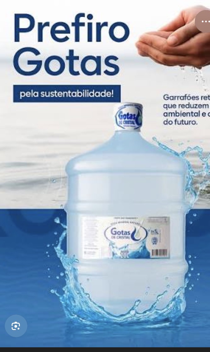 Água mineral gota de cristal 20lts