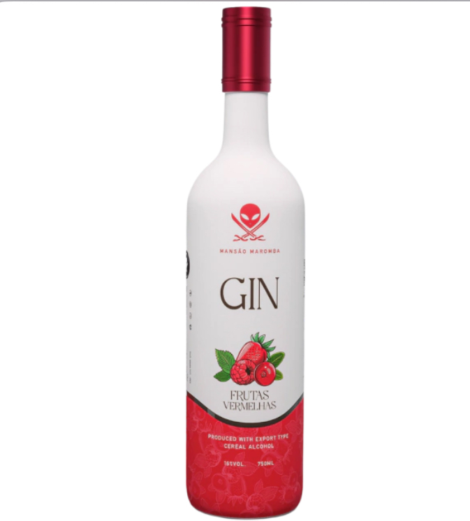 Gin mansão maromba frutas vermelhas 750ml
