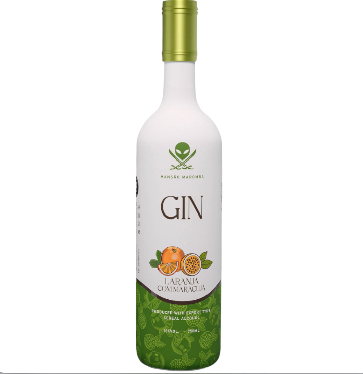 Gin mansão maromba laranja c/ maracujá 750ml