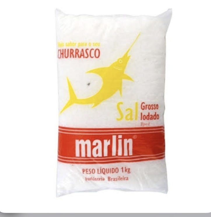 Sal grosso refinado merlin 1kg