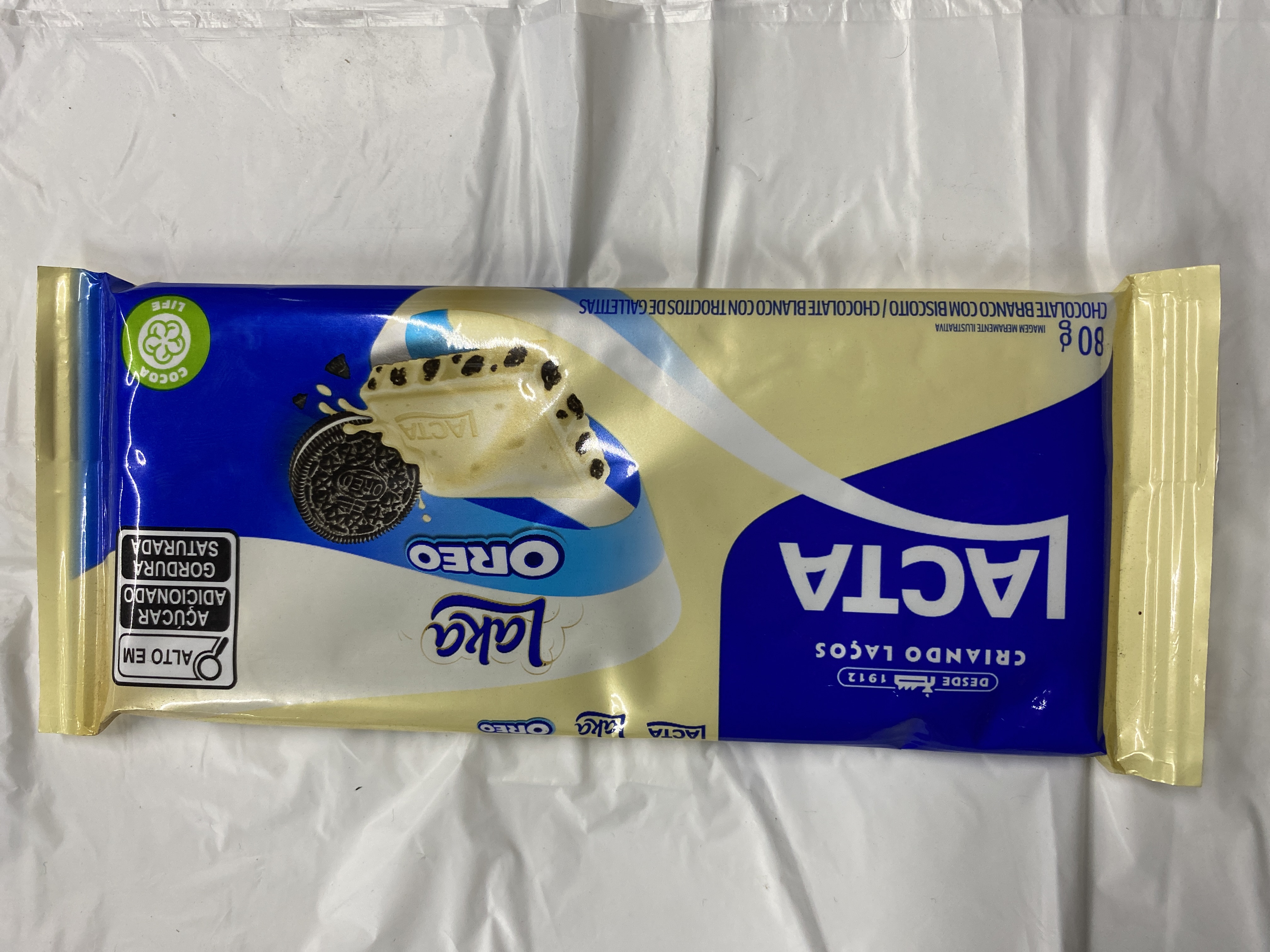 Chocolate láctea  oreo 80g