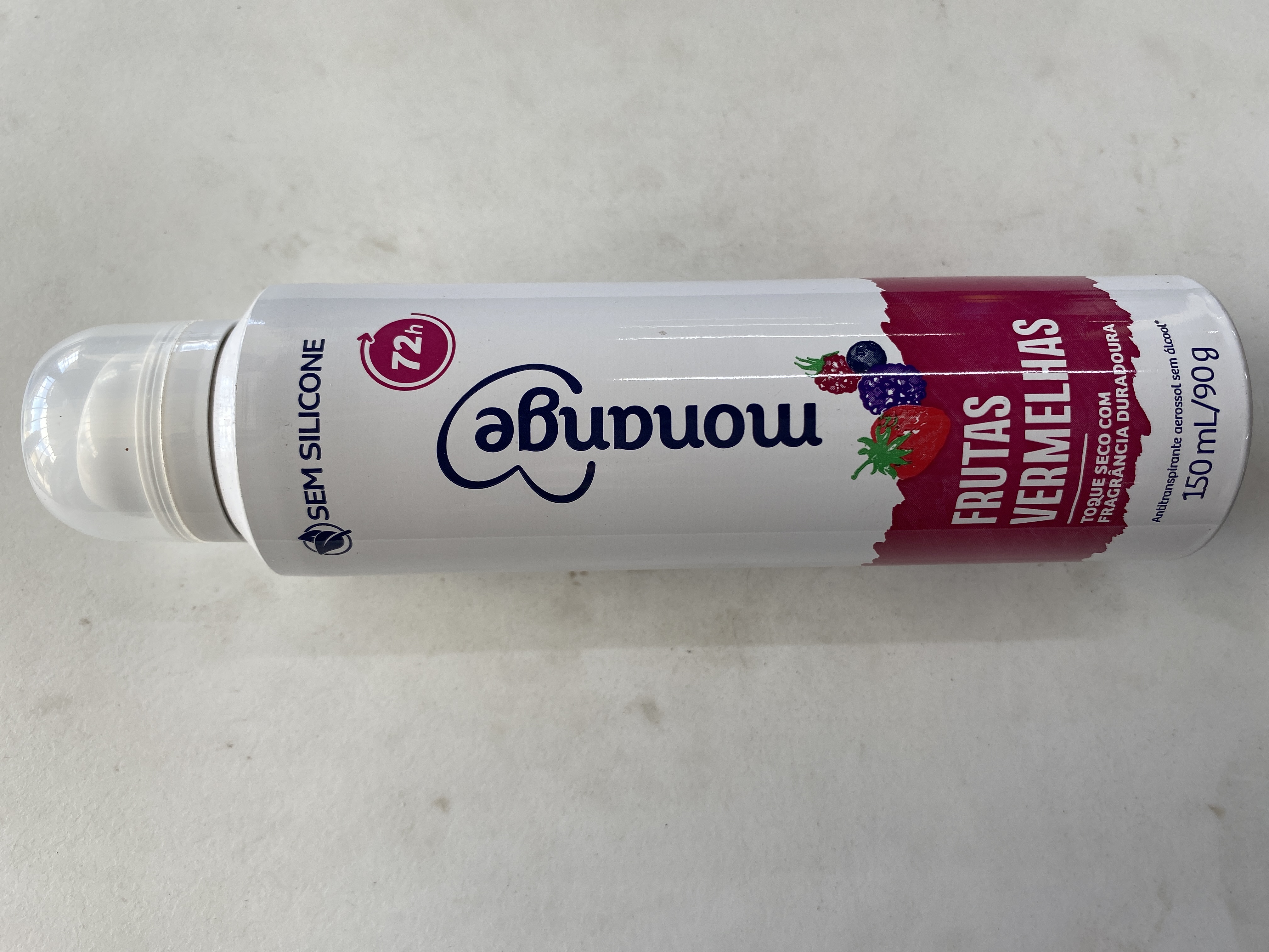 Desodorante aerossol monange frutas vermelhas 150ml