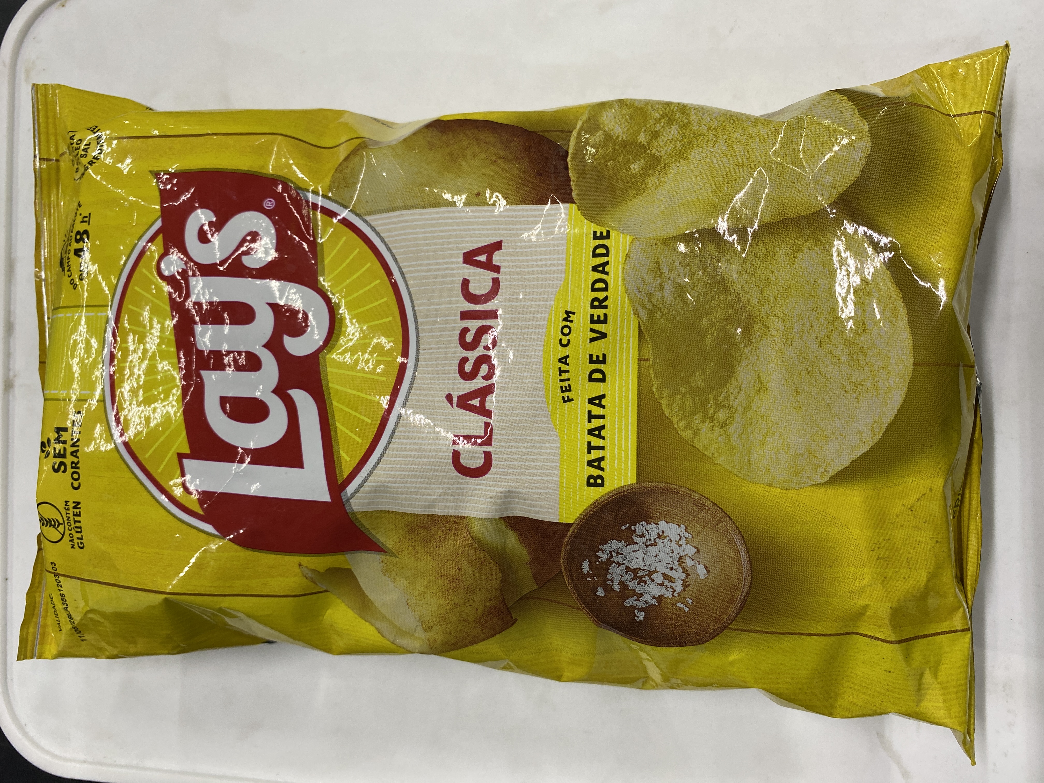 Batata lisa frita lays clássica 70g