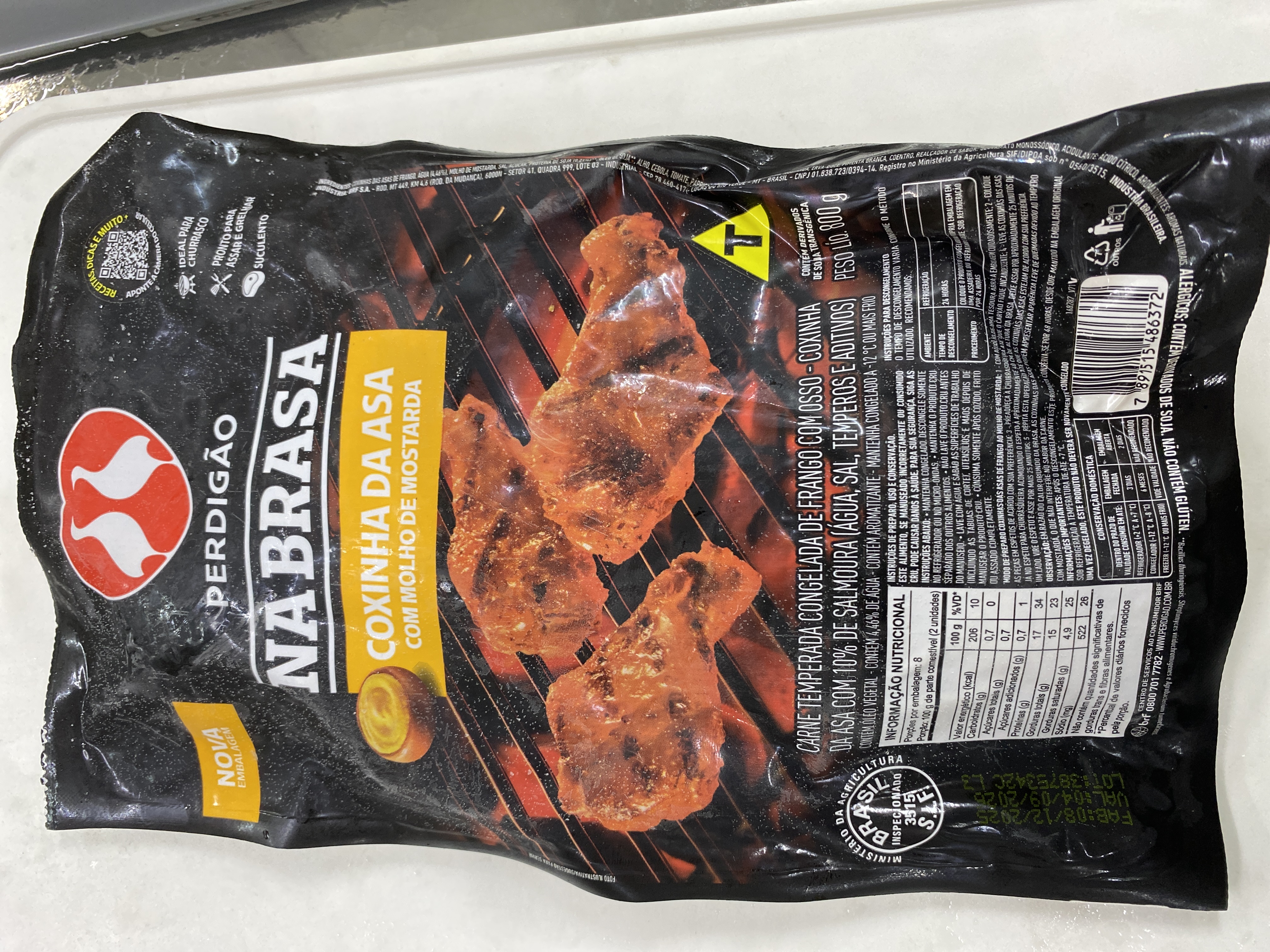 Coxinha da asa com molho de mostarda 800g