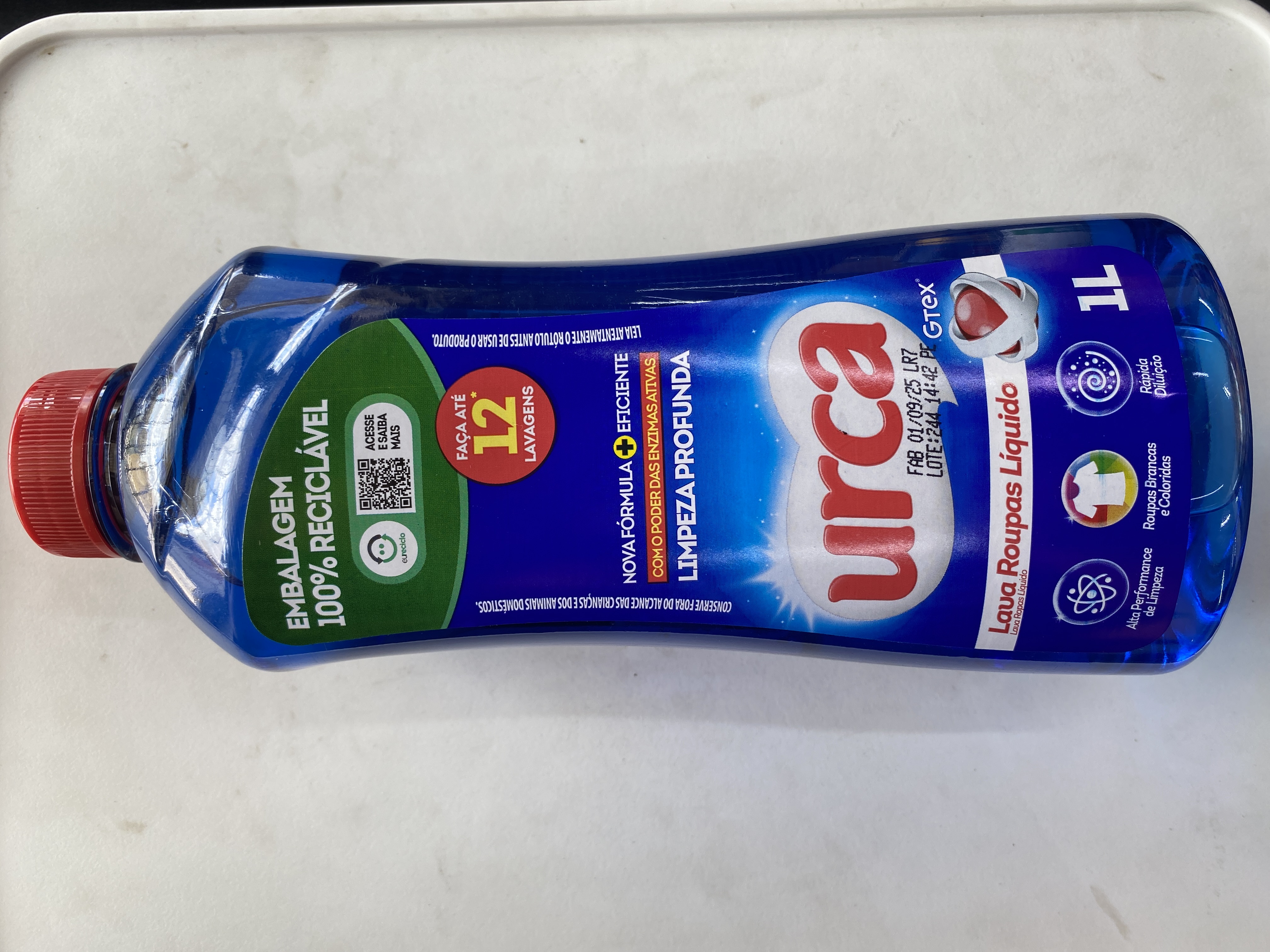 Lava roupas líquido urca 1L