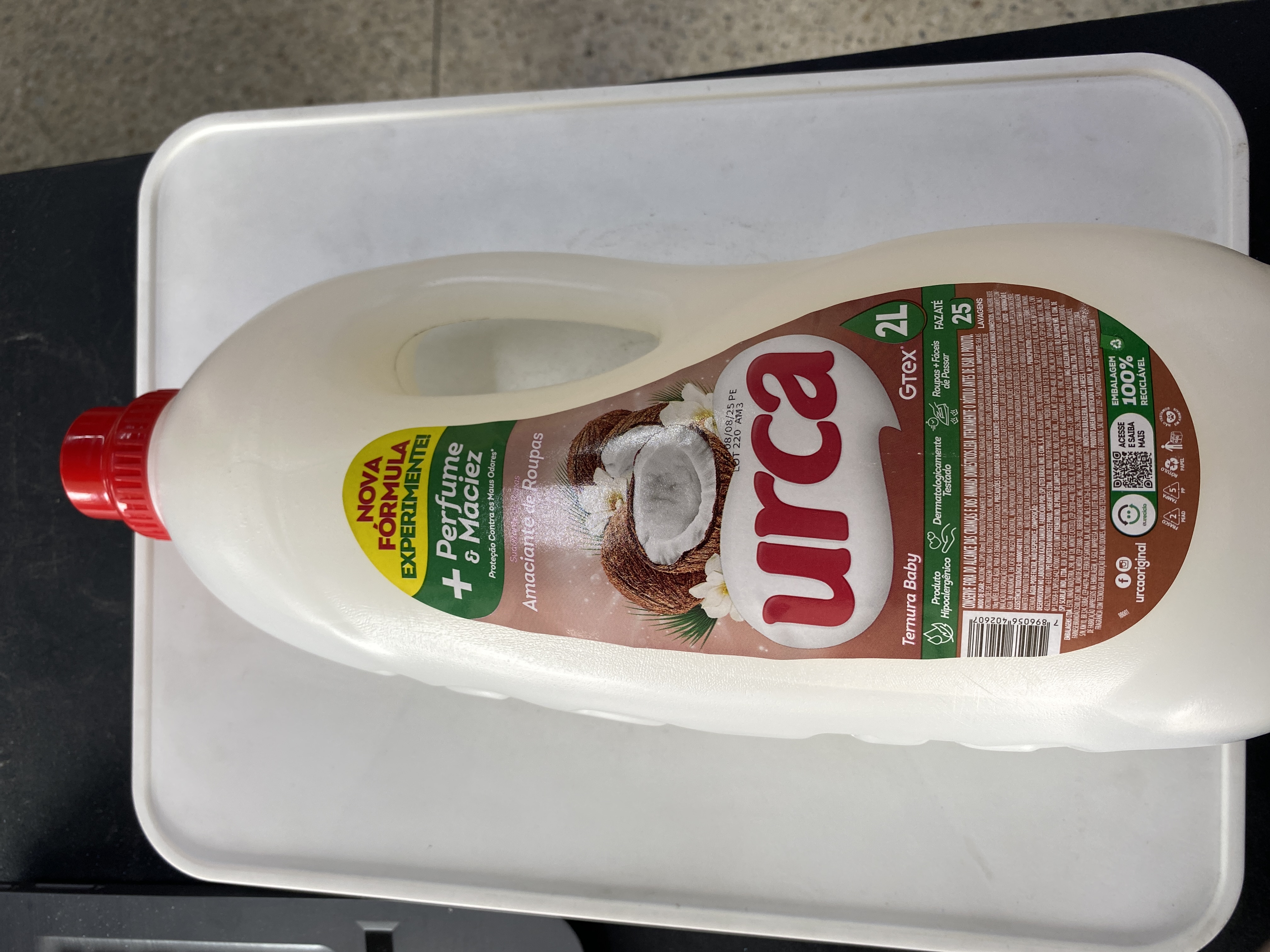 Amaciante de roupas urca 2L