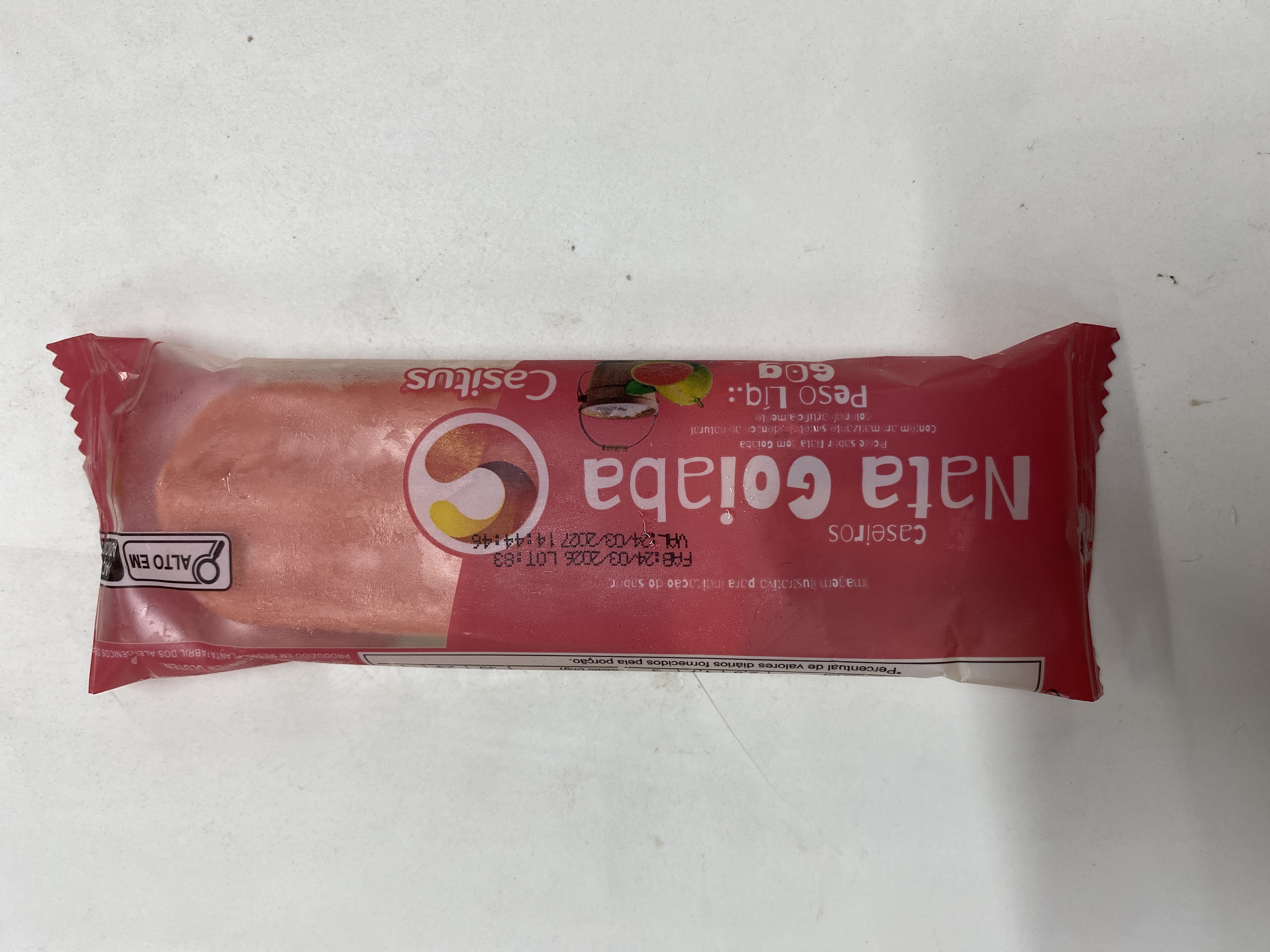 Picolé caseiro nata goiaba 60g
