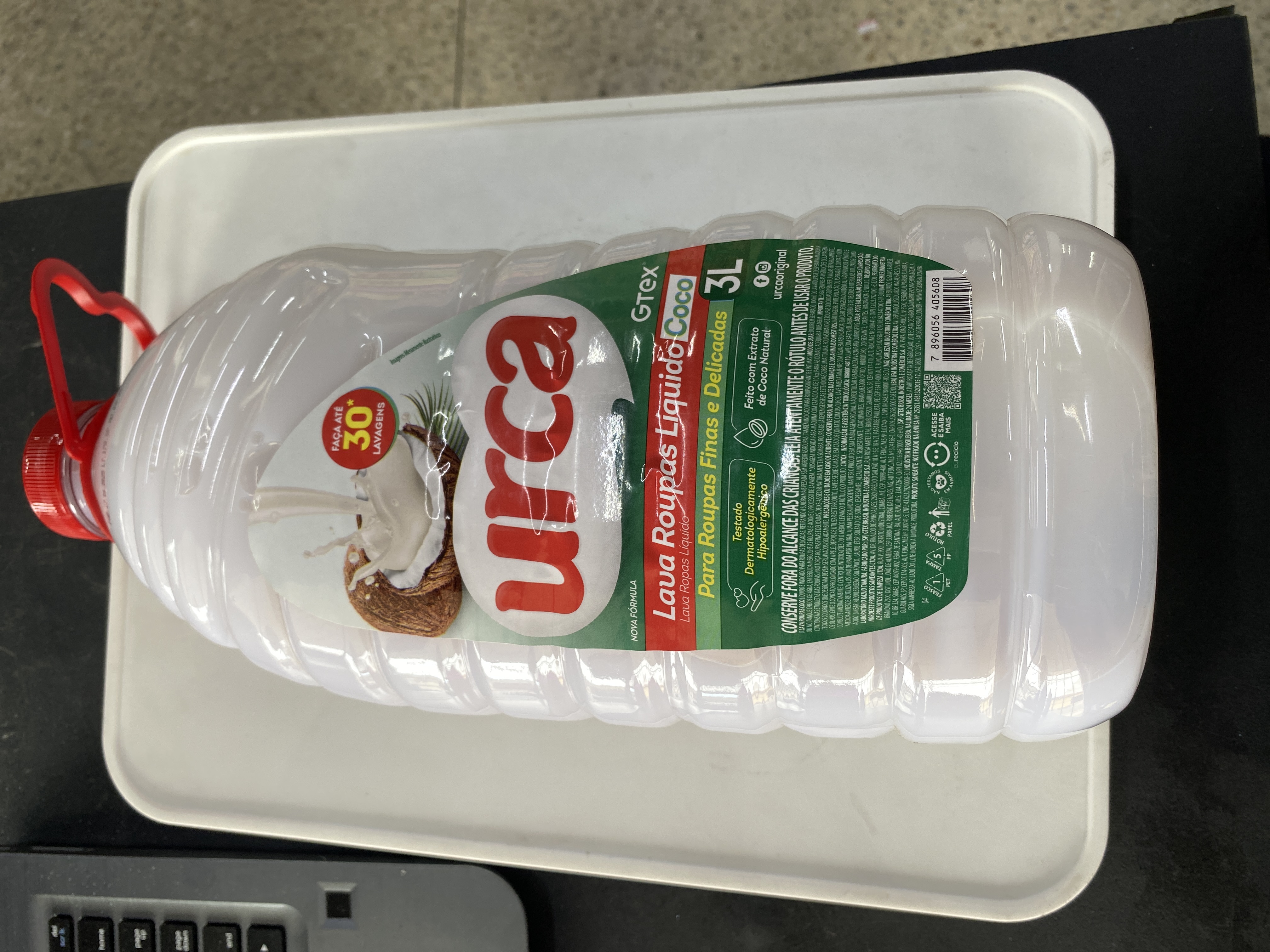 Lava roupas líquido côco urca 3L