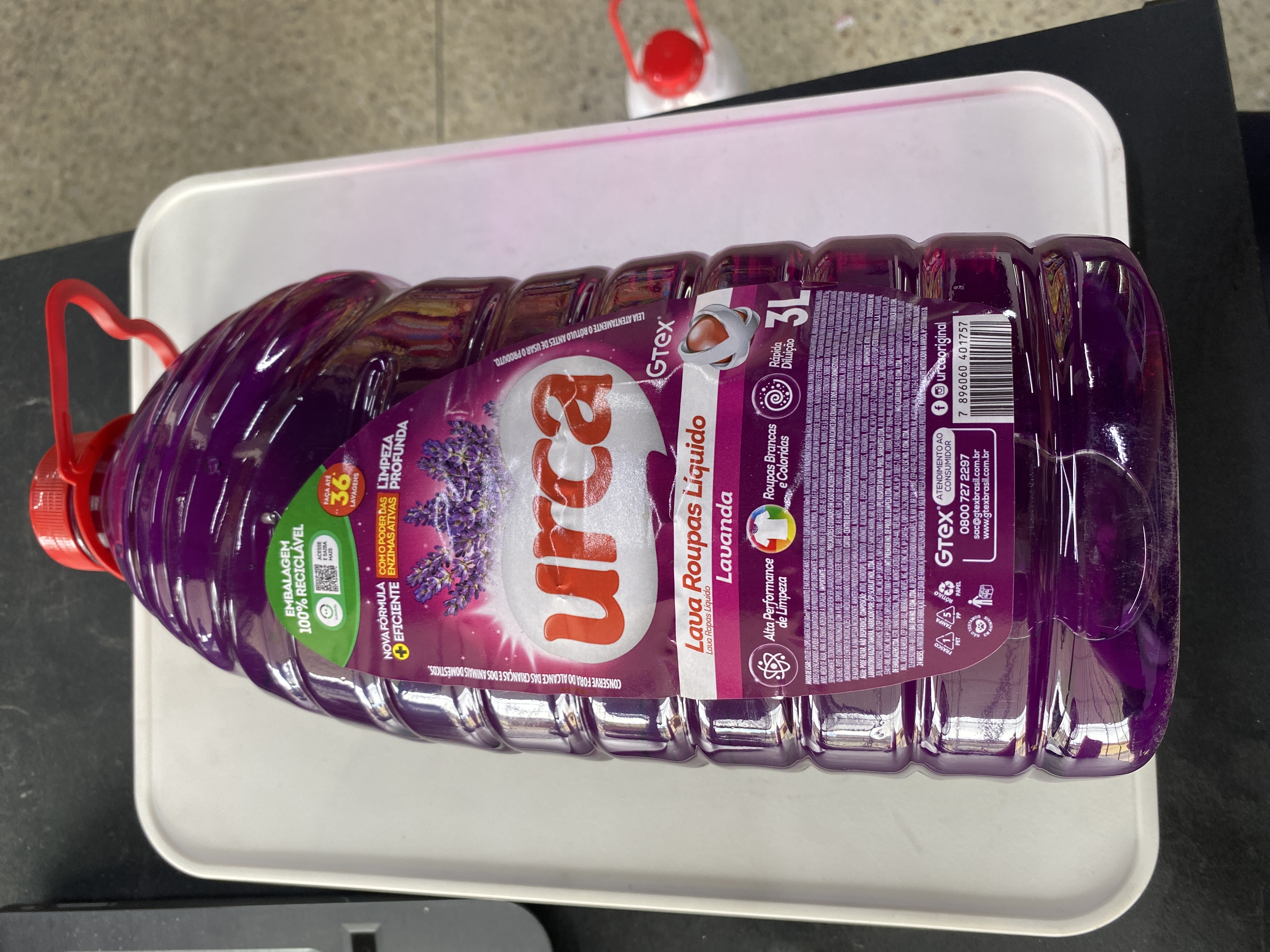 Lava roupas líquido urca 3L