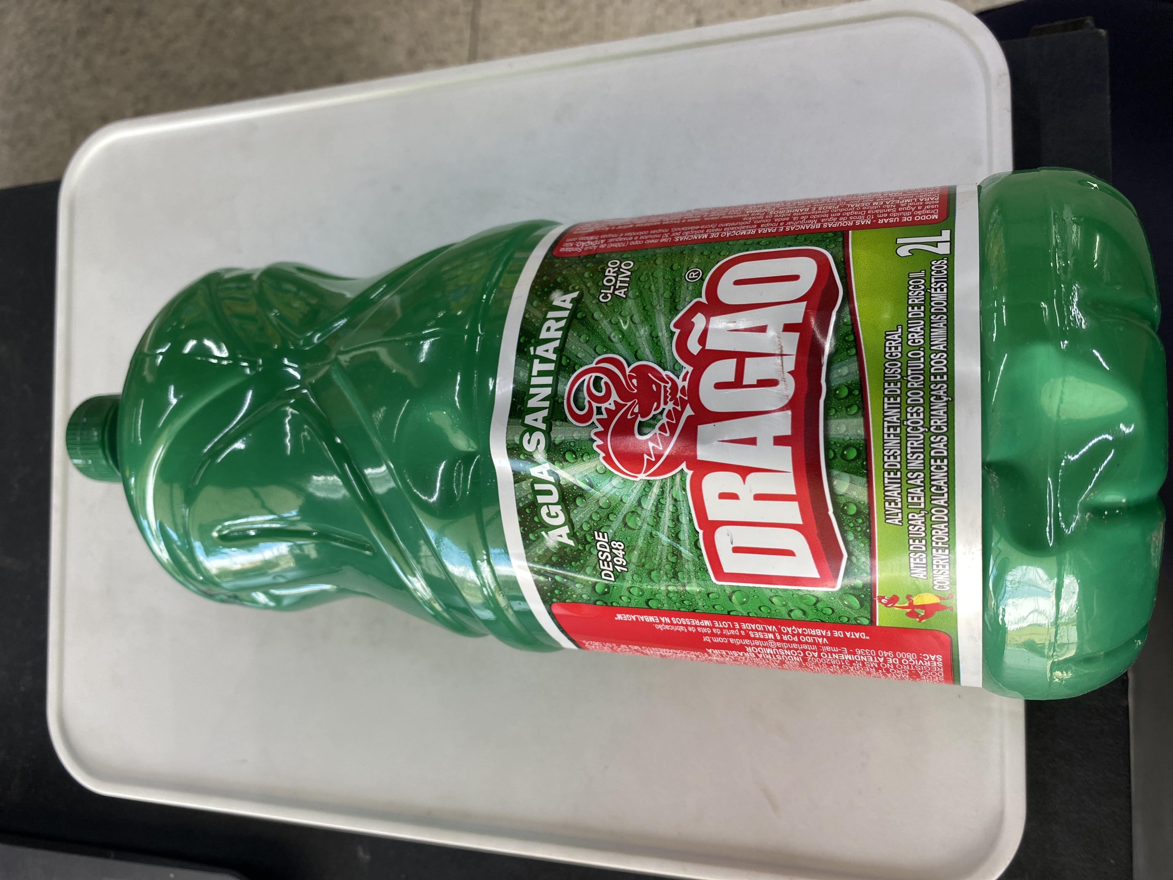 Água sanitaria dragão 2L