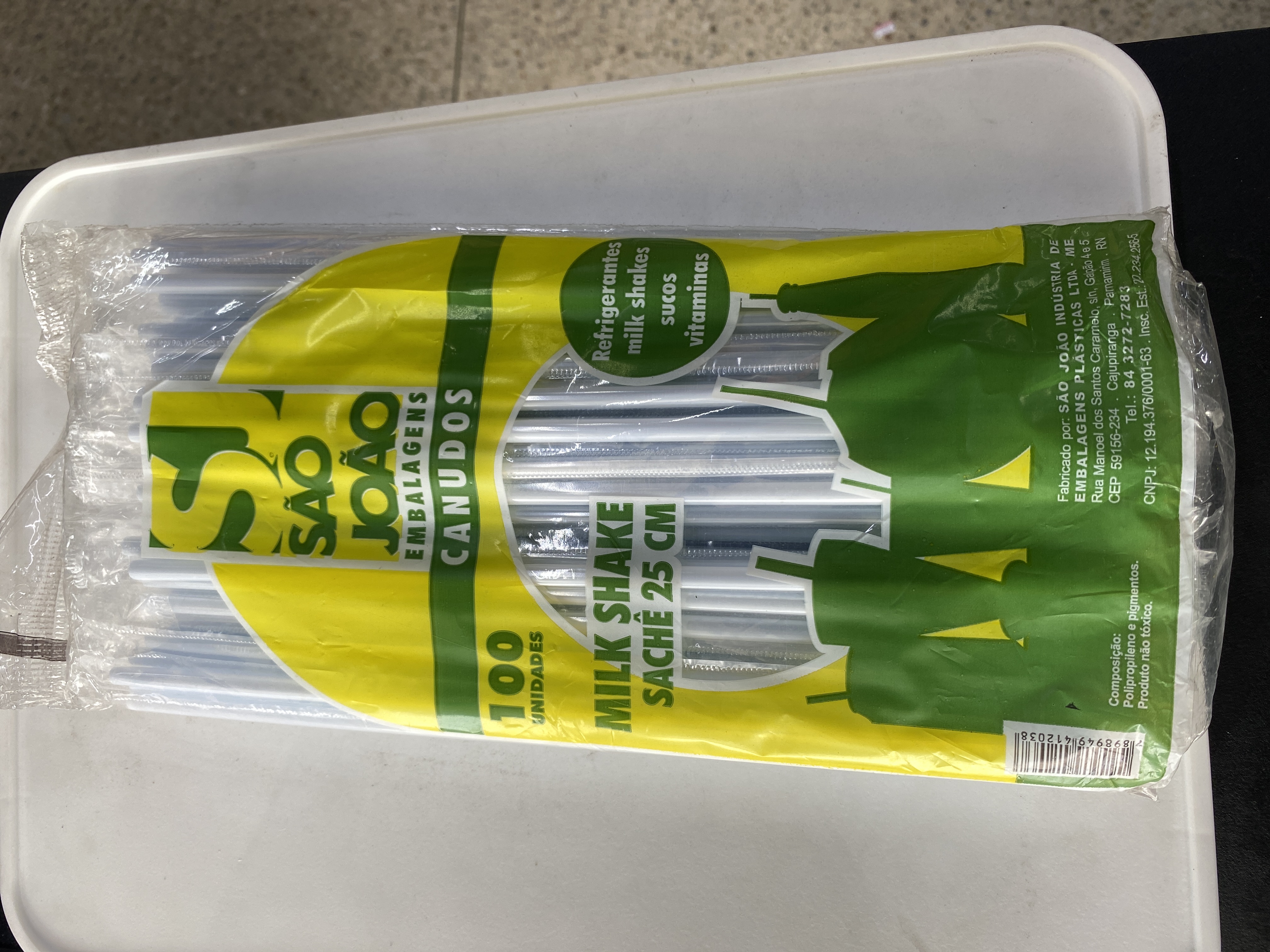 Canudos São João com 100 unidades