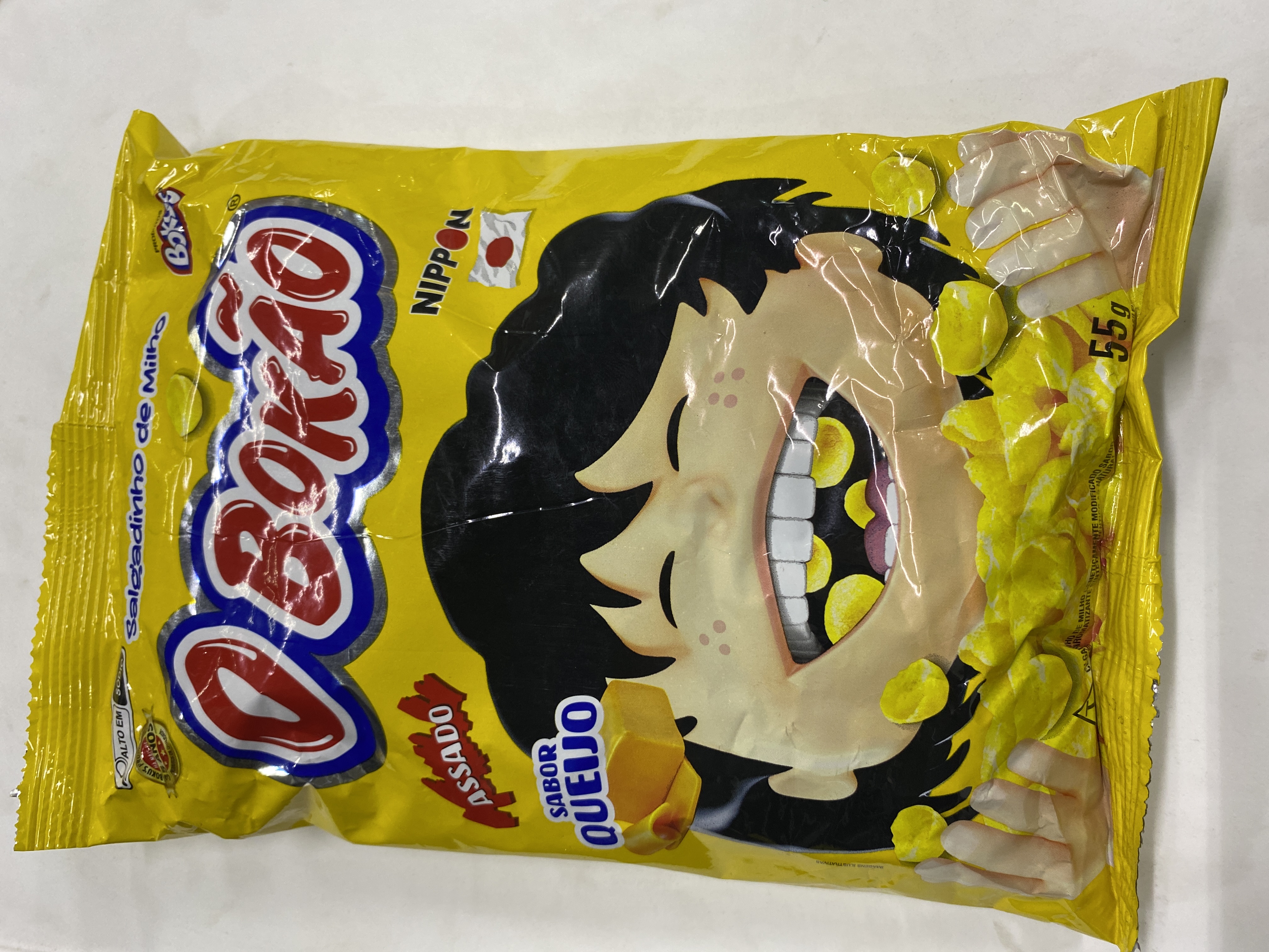 Salgadinho bokao sabor queijo 55g
