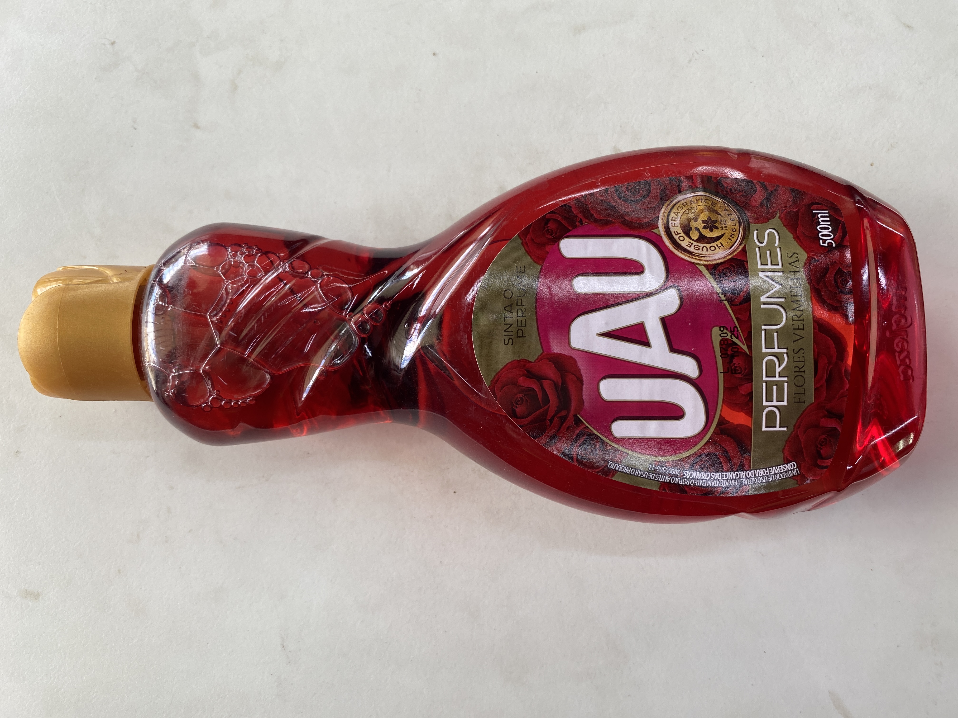 Uau perfumes flores vermelhas 500ml