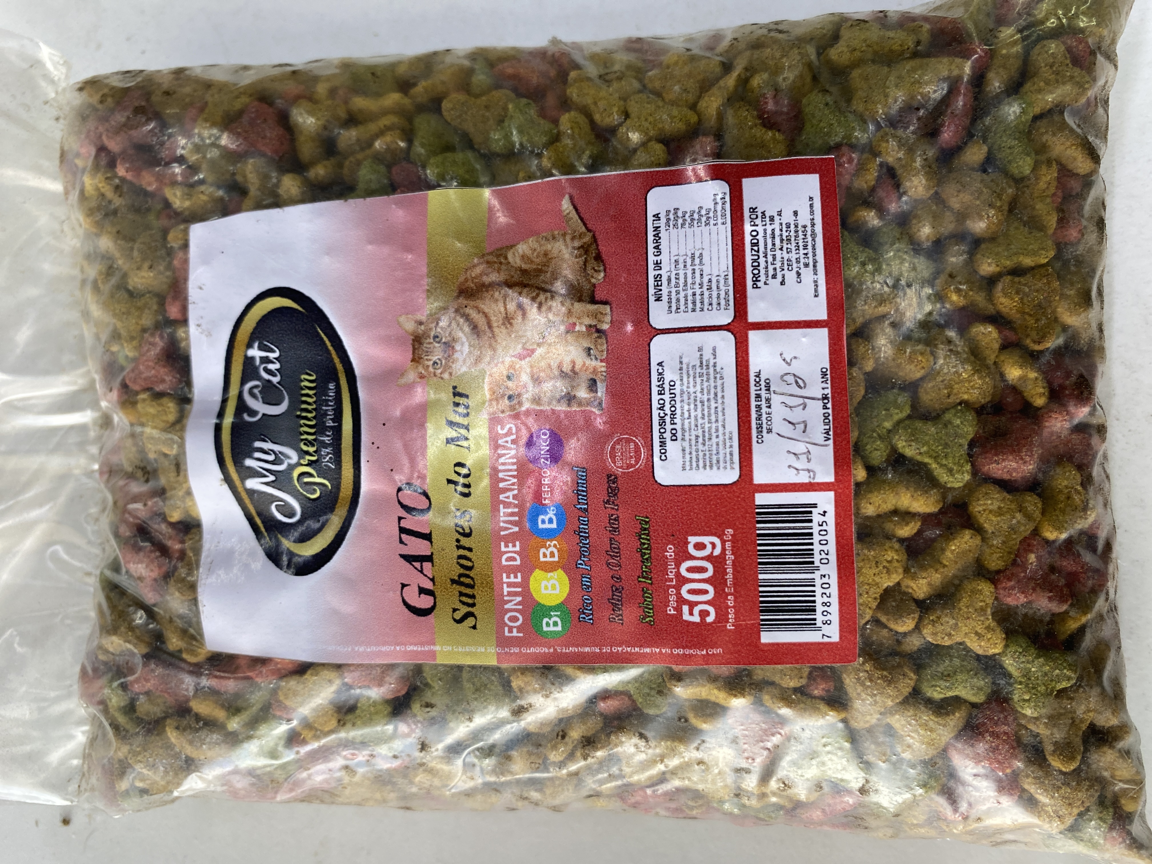 Ração para gato 500g