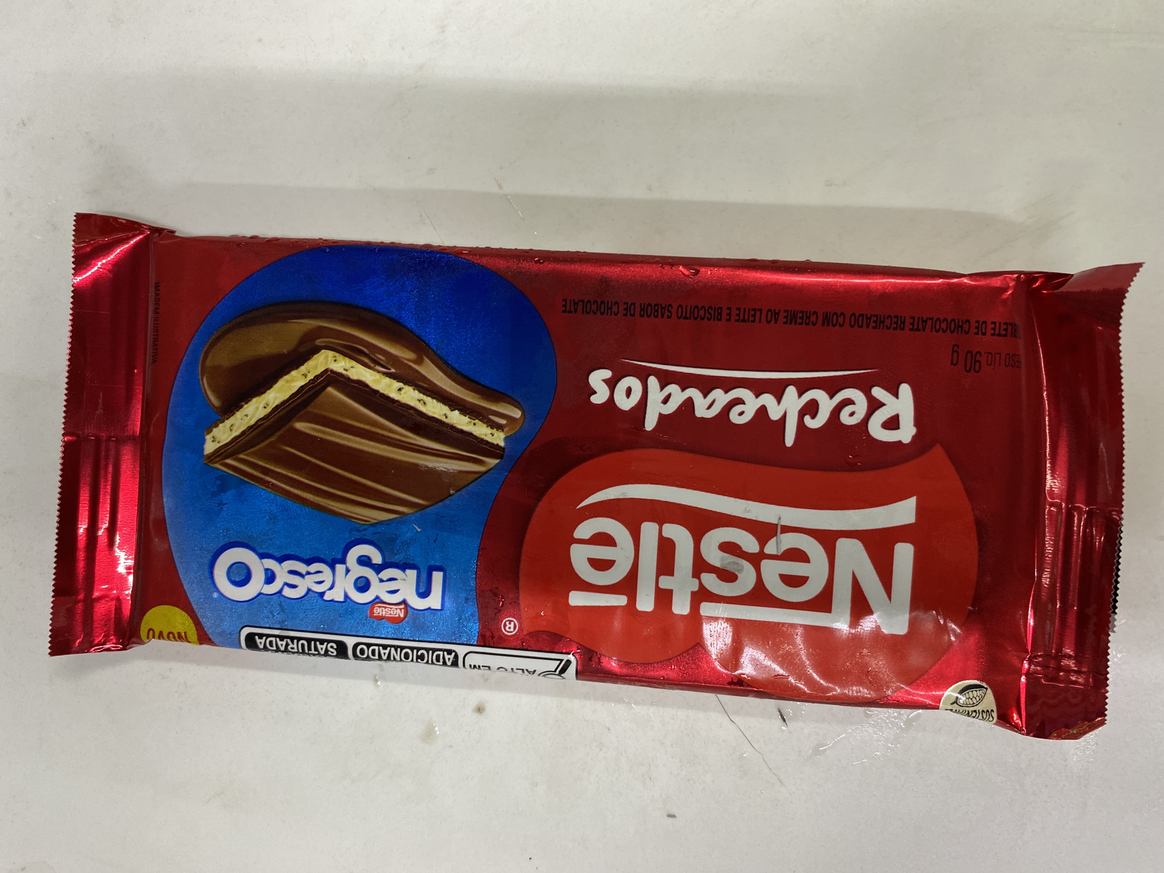 Barra chocolate recheados negresco